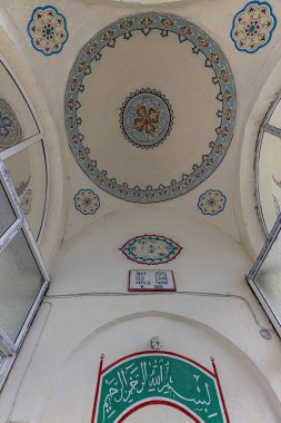 Usak, Türkiye 1 Temmuz 2023; Inay Köyü Ulu Camii. Ulubey, Usak 'taki İnay köyünden manzara.