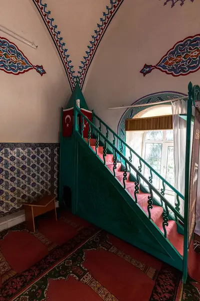 stock image Usak, Turkey July 1, 2023; Inay village Ulu Mosque.The scenic views from Inay village in Ulubey, Usak, Turkey.