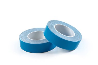 Double Sided Foam Tapes. Double sided adhesive tape. Foam Tapes. Double sided tape roll on white background. Two sided adhesive tape. clipart