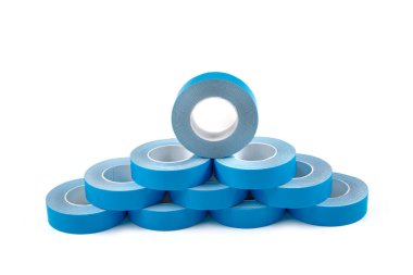 Double Sided Foam Tapes. Double sided adhesive tape. Foam Tapes. Double sided tape roll on white background. Two sided adhesive tape. clipart