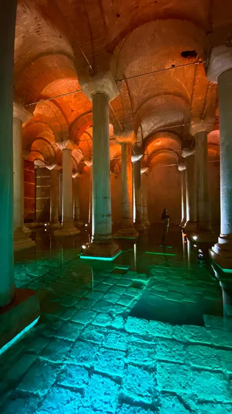 Art Basilica Cisterern Istanbul Turkey — Stock fotografie