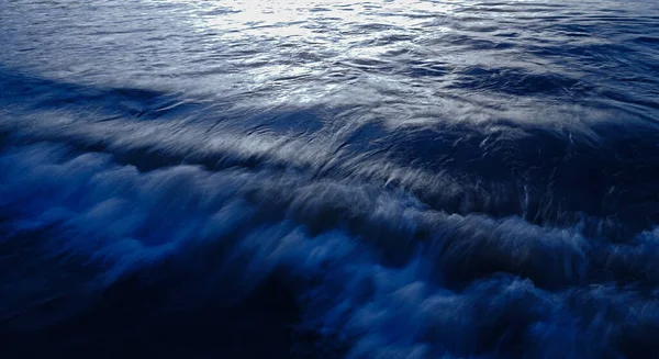 Fundo Água Azul Ondulação Mar Oceano Superfície Água Ainda Calma — Fotografia de Stock