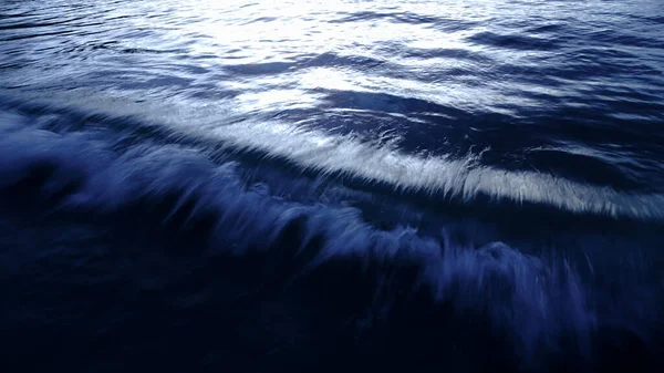 Mavi Arka Planı Dalgalı Deniz Suyu Yüzeyi Hala Sakin Okyanus — Stok fotoğraf