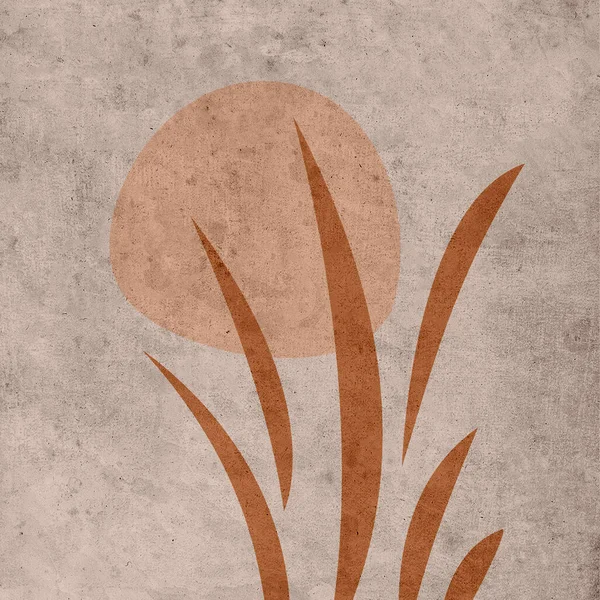 Ilustracja Starym Stylu Grunge Projektowanie Osłon Tapety Kształty Abstrakcyjne — Zdjęcie stockowe