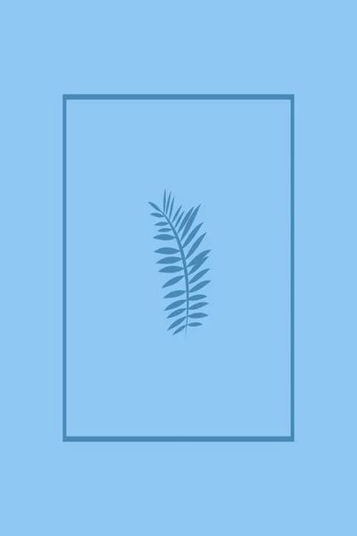 Ilustracja Druku Minimalistyczna Dekoracja Ścian Pokoju Okładka Tapeta Wzór Botaniczny — Zdjęcie stockowe