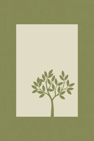 Ilustracja Druku Minimalistyczna Dekoracja Ścian Pokoju Projekt Okładki Tapety — Zdjęcie stockowe