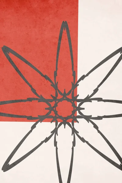Drukowana Modna Karta Abstrakcyjna Użyj Przykrycia Tapety Sztuki Ściennej Vintage — Zdjęcie stockowe
