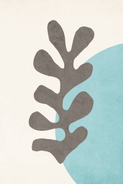 Matisse 'in çalışmalarından esinlenilmiş soyut sanat, estetik çağdaş sanat, illüstrasyon