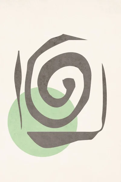 Abstrakt Konst Inspirerad Matisse Estetisk Samtidskonst Illustration — Stockfoto