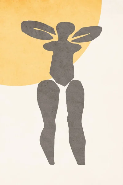 Matisse Művei Esztétikai Kortárs Művészet Illusztráció Ihlette Absztrakt Művészet — Stock Fotó