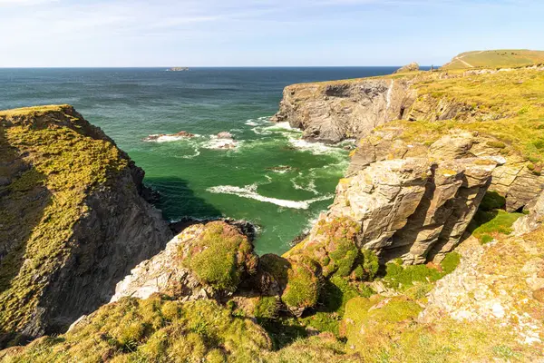 Stock image Landscape by the sea.Sunny day blue sky in Padstow Cornwall England United Kingdom Europe.