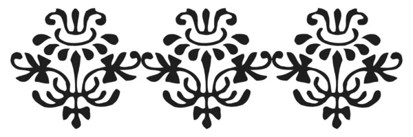 Декоративний Візерунок Білому Тлі Декоративна Межа Вектор — стоковий вектор