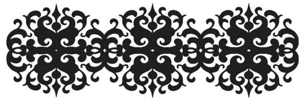 Декоративный Рисунок Белом Фоне Декоративная Граница Вектор — стоковый вектор