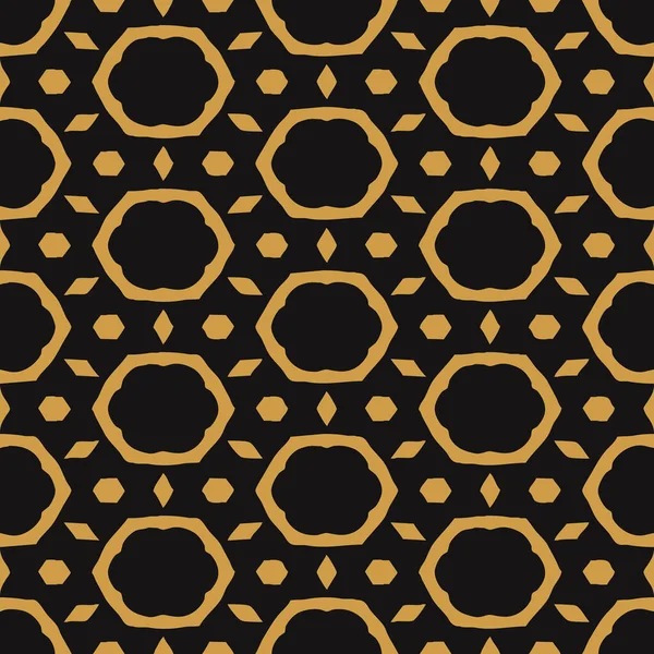 Nahtloses Goldenes Muster Art Deco Stil Auf Dunklem Hintergrund Design — Stockfoto