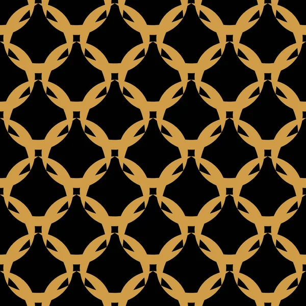 Padrão Dourado Sem Costura Estilo Art Deco Fundo Escuro Design — Fotografia de Stock