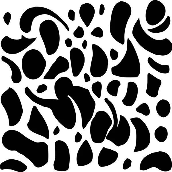 Černobílá Abstraktní Ilustrace Design Oděvů Textilií Nástěnných Dekorací — Stockový vektor