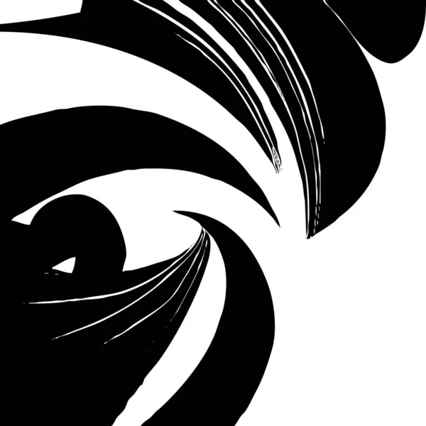 Schwarz Weiße Abstrakte Illustration Design Für Kleidung Textilien Wanddekorationen — Stockvektor