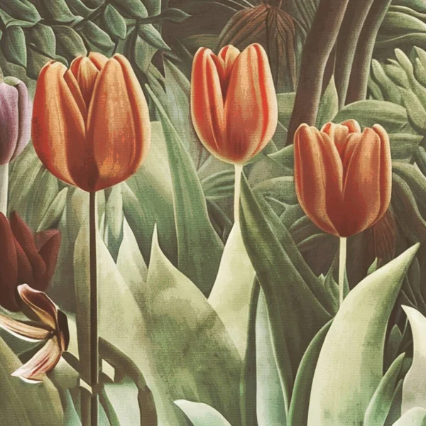 Pintura Acuarela Sobre Lienzo Ilustración Botánica Imprimible Patrón Tela Para —  Fotos de Stock