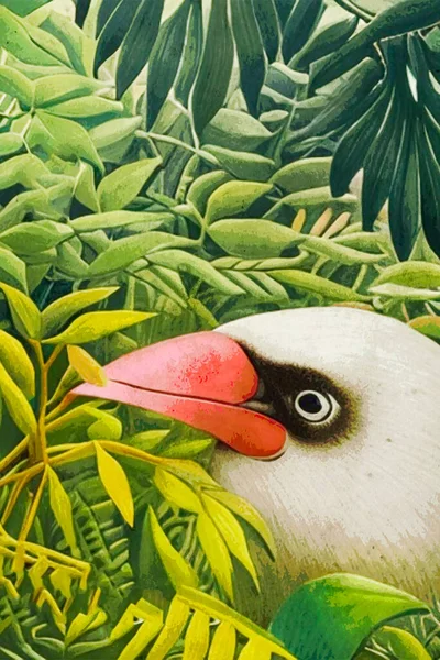 Akvarellmålning Duk Botanisk Illustration Tygmönster För Grafiska Ändamål Fågeln Bilden — Stockfoto