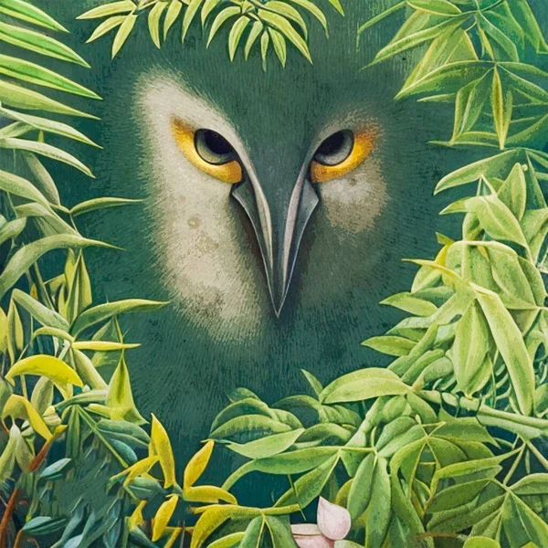 水彩画 印刷可能な植物イラスト 布パターン グラフィックで使用するために イラストの鳥 — ストック写真