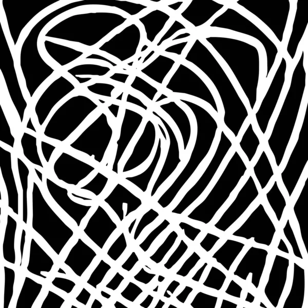 Черно Белая Абстрактная Иллюстрация Дизайн Одежды Текстиля Декораций Стен — стоковое фото