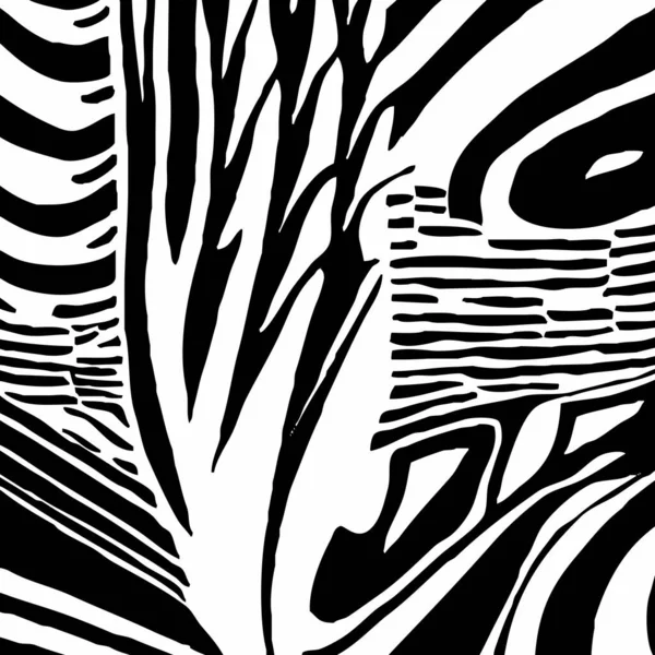 Fekete Fehér Absztrakt Illusztráció Ruha Textil Faldekoráció Tervezése — Stock Fotó