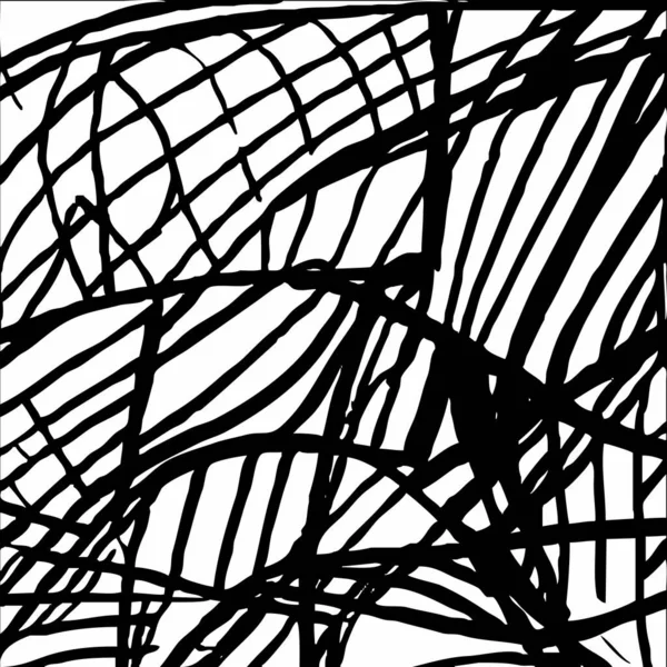 白黒の抽象的なイラスト 壁の装飾のためのデザイン — ストック写真