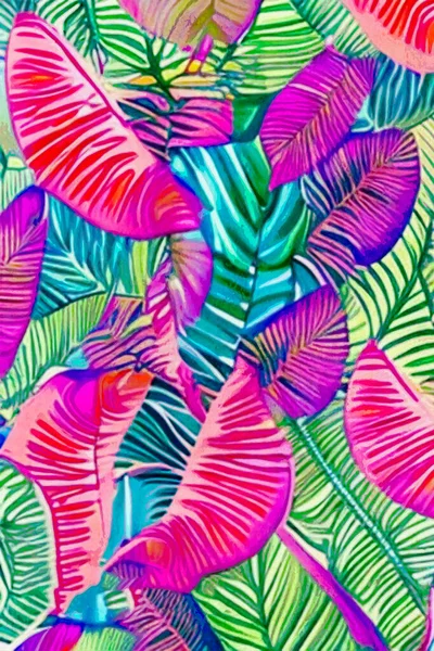 Pintura Acuarela Ilustración Botánica Imprimible Patrón Tela Para Uso Artes —  Fotos de Stock