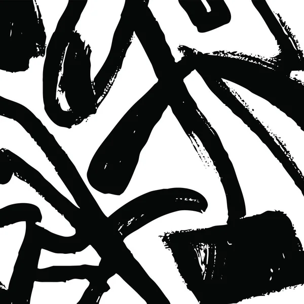 Black and white abstract illustration. Design for clothes, textiles, wall decorations.