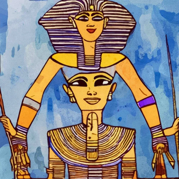 Eski Mısır Arka Planı Mısır Hiyeroglifleri — Stok fotoğraf