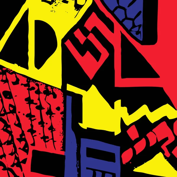 Абстрактная Иллюстрация Геометрические Формы Дизайн Одежды Текстиля Декораций Стен — стоковое фото