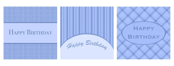 Kokoelma Hyvää Syntymäpäivää Kortteja — vektorikuva