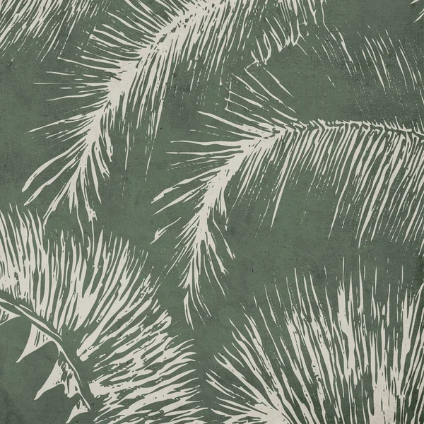 植物の背景 壁の装飾 カバーのためのパターン ヴィンテージグランジ古い — ストック写真