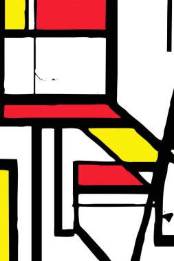 Soyut illüstrasyon. Geometrik şekiller. Giysi tasarımı, tekstil, duvar dekorasyonu.