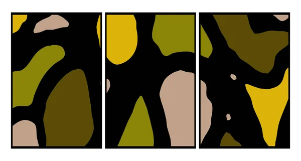 Satz Von Abstrakten Illustrationen Für Den Druck Muster Für Einbände — Stockfoto