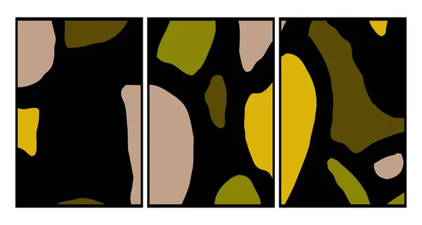 Satz Von Abstrakten Illustrationen Für Den Druck Muster Für Einbände — Stockfoto