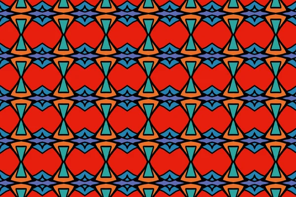 Tekstil Için Renkli Oryantal Desen Duvar Kağıdı Grafiklerde Kullanım Için — Stok fotoğraf