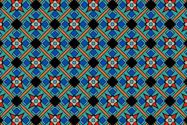 Színes Keleti Minta Textilekhez Tapétákhoz Grafikához Nem Által Generált — Stock Fotó