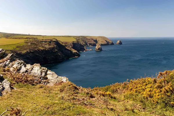 Boscastle Cornwall Beautiful Seaside Landscape — Stockfoto