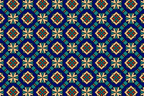 色彩斑斓的东方图案 用于纺织品 用于图形制作 不是由爱产生的 — 图库照片