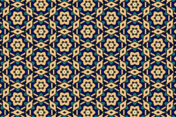 Kolorowy Orientalny Wzór Dla Tekstyliów Tapety Stosowania Grafice Niegenerowane Przez — Zdjęcie stockowe