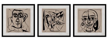  Abstract Art, Aesthetic Contemporary Art, Boho Decor, Minimalist Art, Illustration, Poster, Postcard.