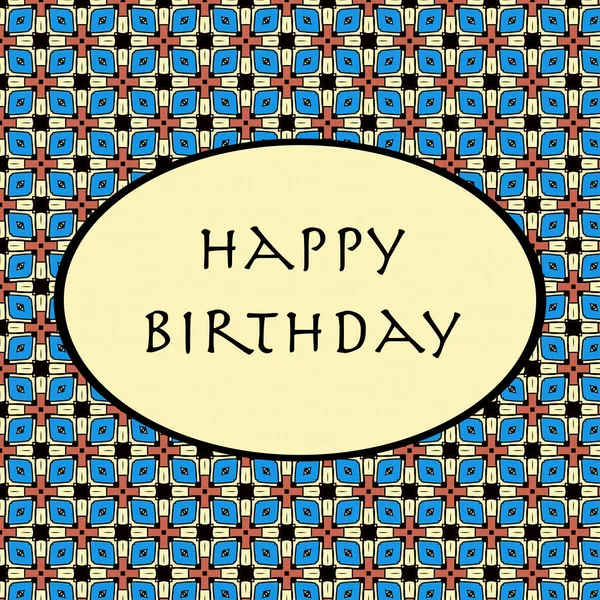 Boldog Születésnapot Kártya Tervezés — Stock Fotó