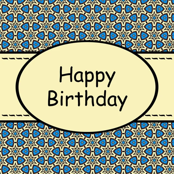 Happy Birthday Card Design — Stock fotografie