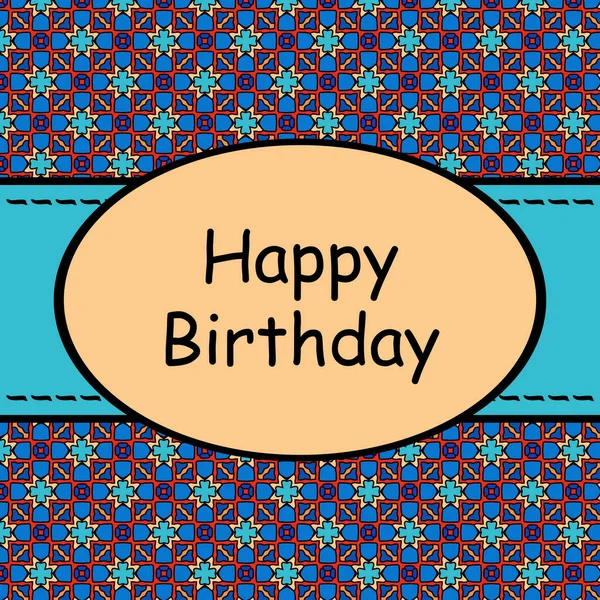 Happy Birthday Card Design — Stock fotografie