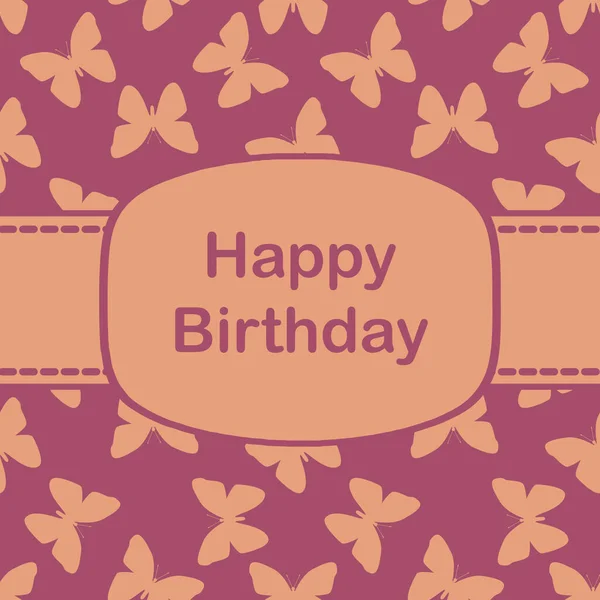 Happy Birthday Wenskaart Party Uitnodiging Templates — Stockfoto