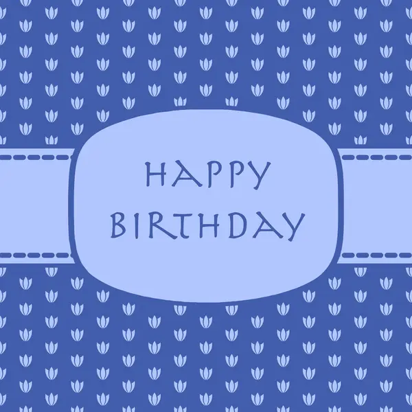 Happy Birthday Wenskaart Party Uitnodiging Templates — Stockfoto
