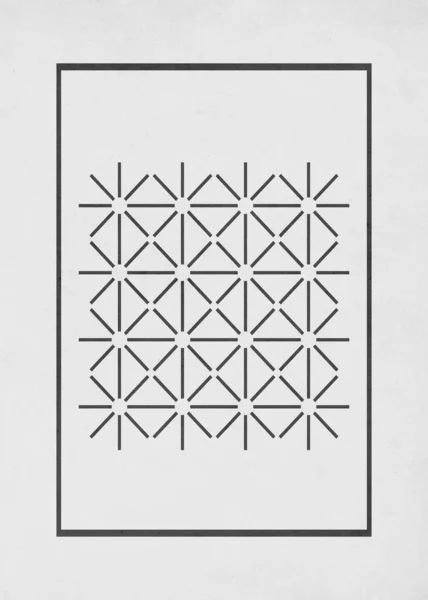 Druckbare Minimalistische Illustration Cover Design Broschüren Abstraktes Muster Mit Geometrischen — Stockfoto