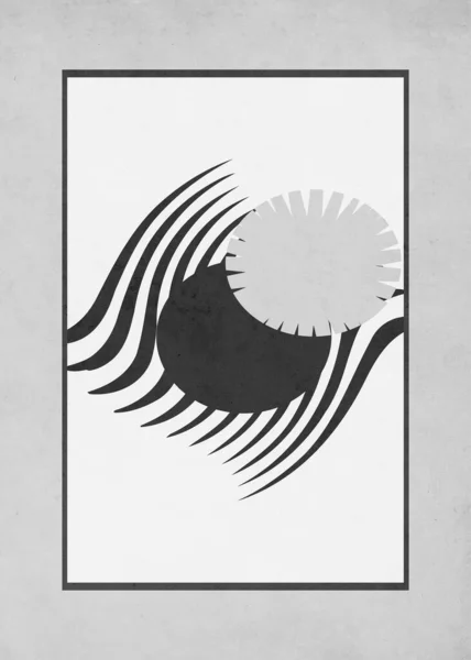 Druckbare Minimalistische Illustration Cover Design Broschüren Abstraktes Muster Mit Geometrischen — Stockfoto