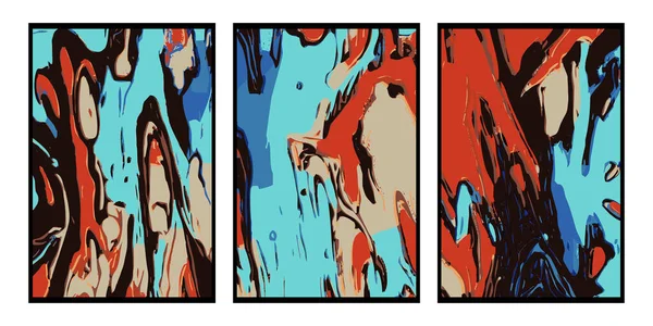 Kokoelma Tulostettava Kuvituksia Kangas Kuvio Käytettäväksi Grafiikka Epätodellinen Abstraktio — vektorikuva